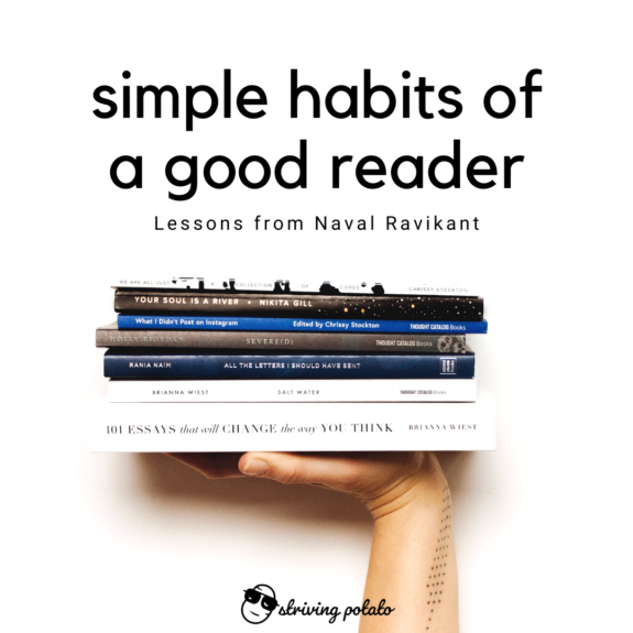 simple habits of a good reader